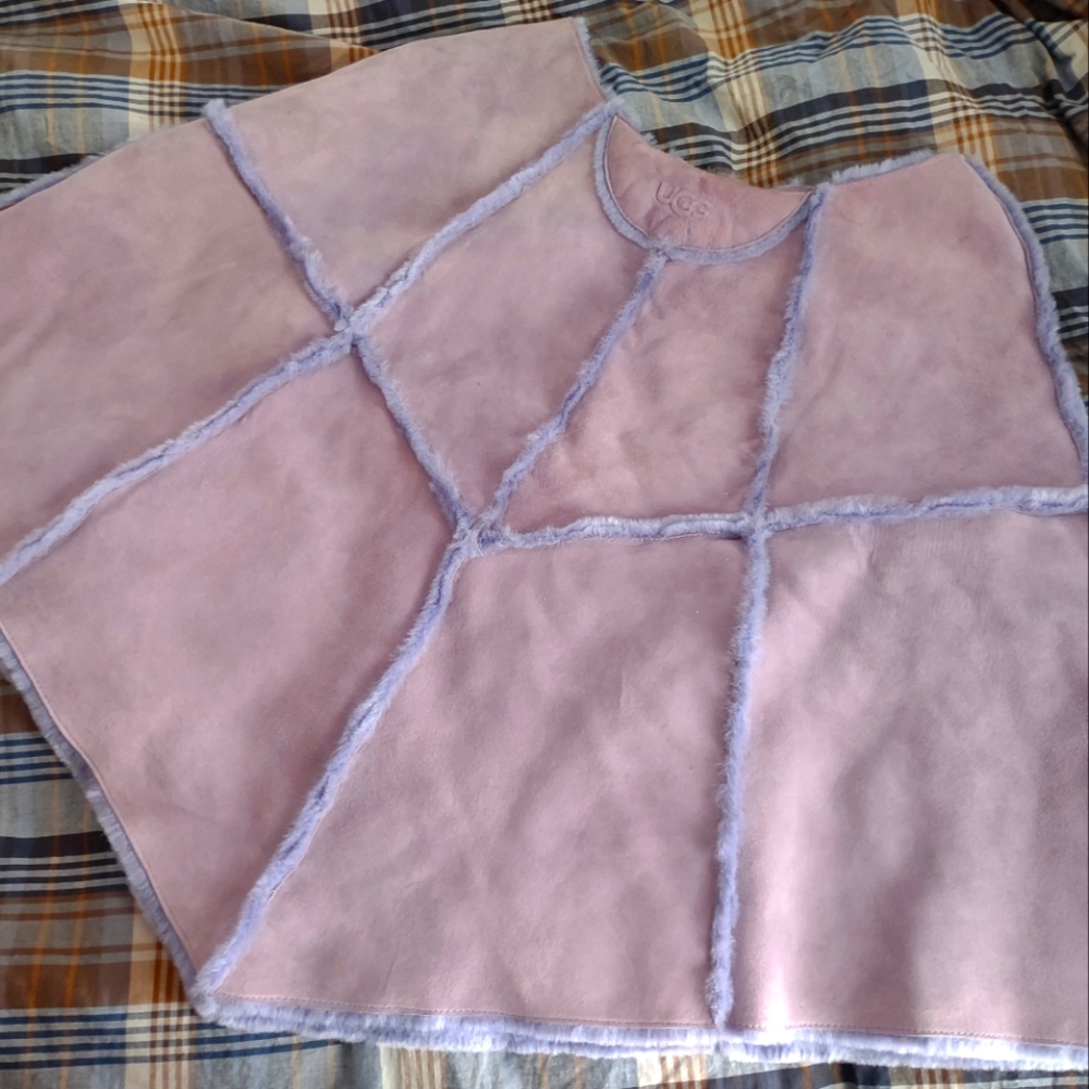 Lavender Ugg suede poncho - cape